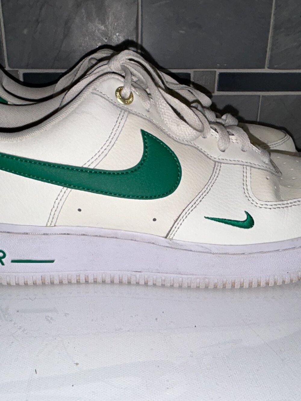 Nike Air Force 1 low, Men's 9.5 White/Green, DO7658-101 AF1 Bruce Kilgore Signat